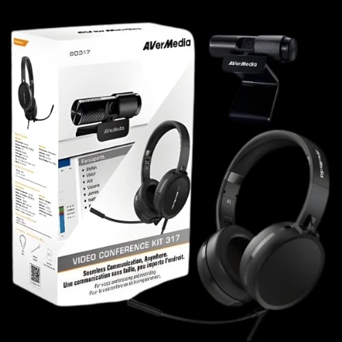 avermedia bo317 camera headphone video conference kit main