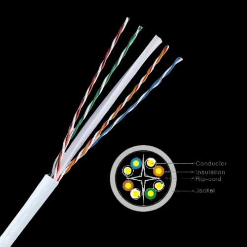 axd cat 5 e utp 305mtr 050mm thickness computer networking lan indoor cable