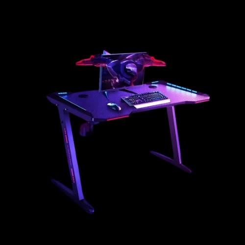 besmile z shaped gaming deskfront