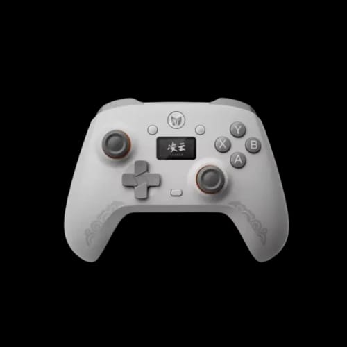 bigbigwon aether c6 tri mode wireless hall effect gaming controller white front view