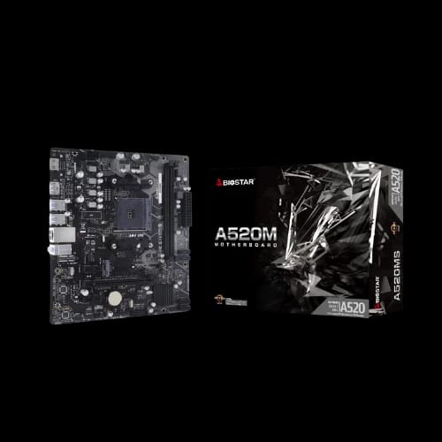 biostar a520ms ddr4 amd am4 micro atx motherboard