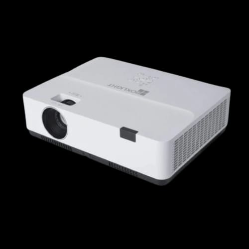 boxlight alx320 3200 lumens xga standard throw projector front left view