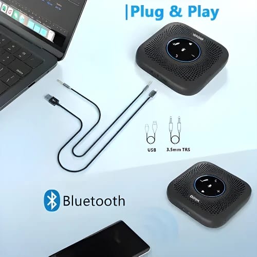 boya blobby pro bluetooth conference speaker microphonefull set