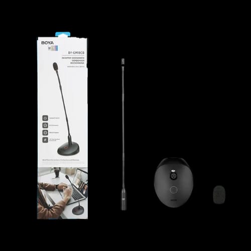 boya by gm18cb desktop gooseneck condenser microphonefull set