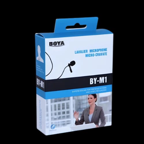 boya by m1 omnidirectional lavalier microphone originalbox