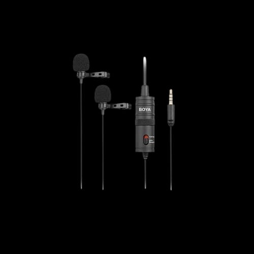 boya by m1dm dual omni directional lavalier microphone