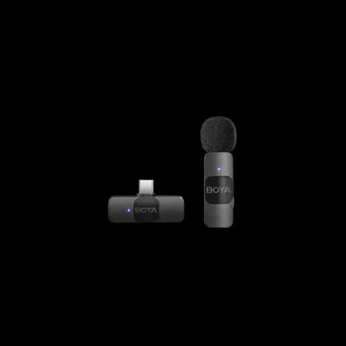 boya by v10 20 ultracompact 24ghz wireless microphone system for type c device
