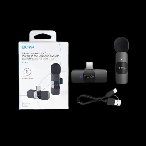 boya by v20 20 ultracompact 24ghz wireless microphone system for type c devicebox
