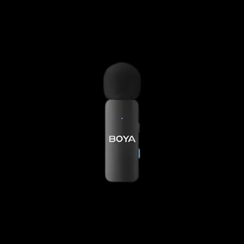 boya by v4 4 channel mini wireless microphone with 35mm convertermic