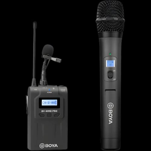 boya by wm8 pro k3 uhf camera mount wireless handheld microphone systemmain