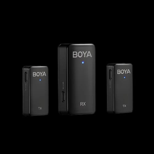 boya by wmic5 m2 ultracompact 24ghz dual channel wireless microphone systemright angle