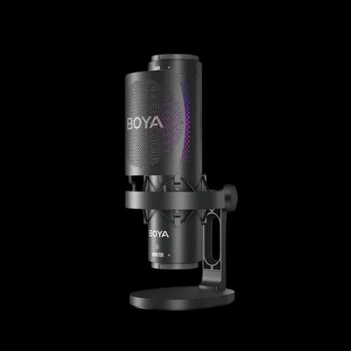 boya k9 rgb usb microphoneback view