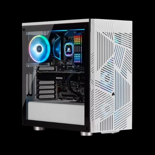 corsair 275r airflow tempered glass mid tower gaming case white 3