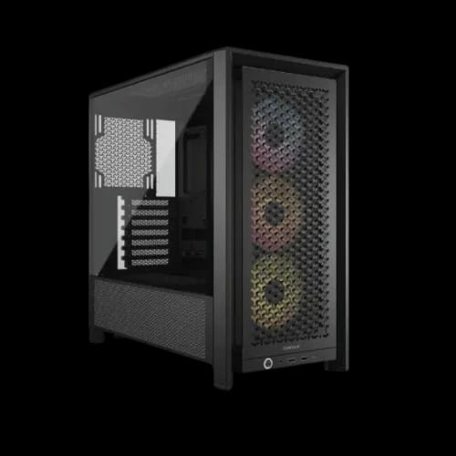 corsair frame 4000d rs argb modular mid tower atx casing black