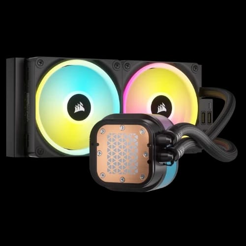 corsair icue link h100i lcd rgb 240mm aio liquid cpu cooler with display 3