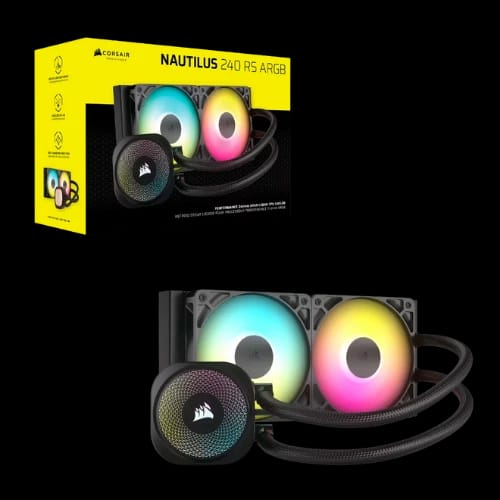 corsair nautilus 240 rs argb 240mm liquid cpu cooler