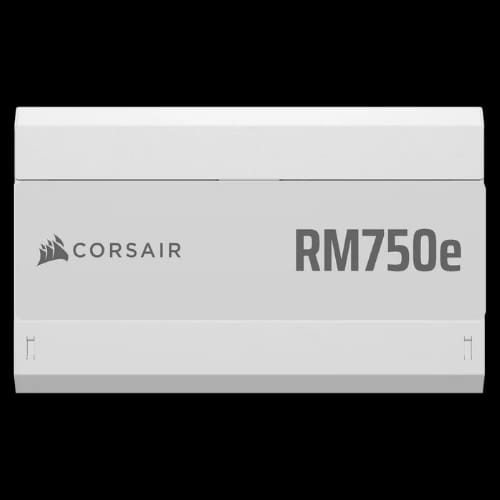 corsair rm750e 750w pg5 80 plus gold fully modular power supply white 2