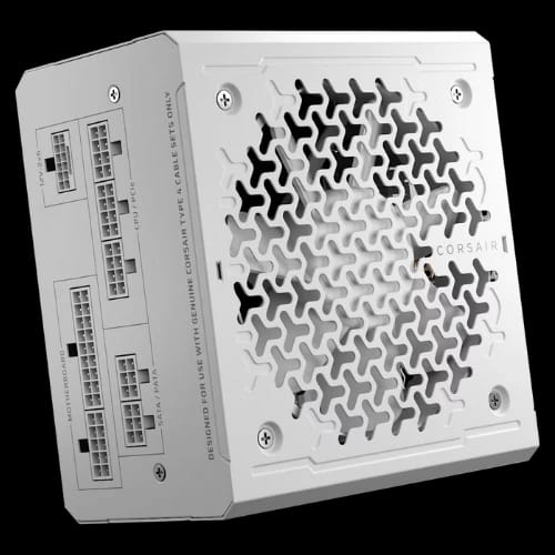 corsair rm750e 750w pg5 80 plus gold fully modular power supply white