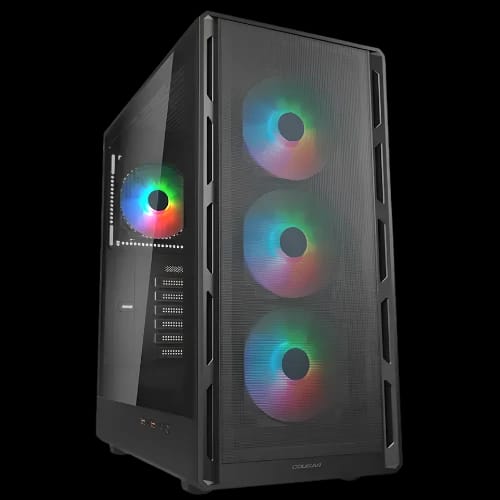 cougar airface pure rgb mid tower gaming casing