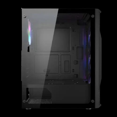 cougar mx110 rgb mid tower gaming casing side