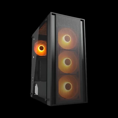 cougar mx160 argb mid tower gaming casing