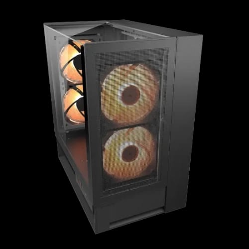 couger omnyx atx mid tower gaming casing black 3