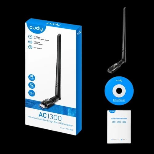 cudy wu1400 ac1300 high gain dual band usb wifi adapter 2