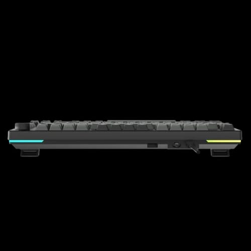 dareu ek75 2025 edition pbt doubleshot keycaps grey black dream switch top