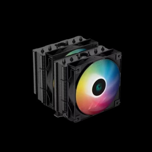 deepcool ag620 bk argb dual tower black air cpu cooler 2