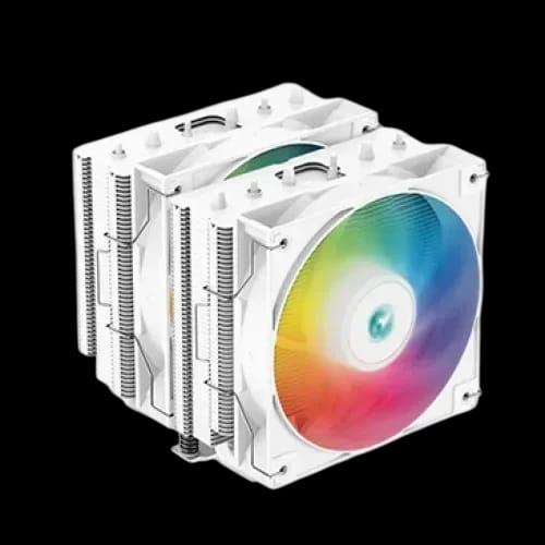 deepcool ag620 wh argb dual tower 120mm cpu air cooler