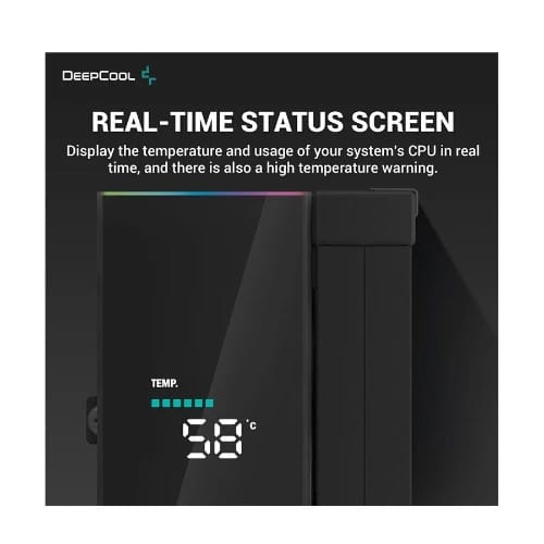deepcool ak500s digital rgb 120mm black air cpu 41716378680
