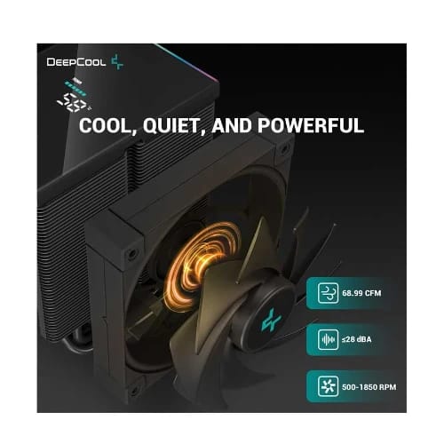 deepcool ak500s digital rgb 120mm black air cpu 61716378680