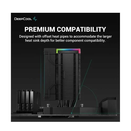 deepcool ak500s digital rgb 120mm black air cpu 71716378681