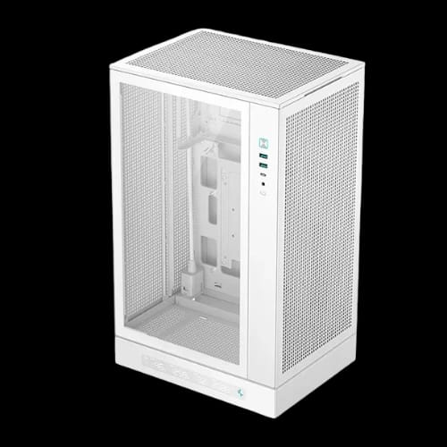 deepcool ch270 digital m atx mini tower gaming case white