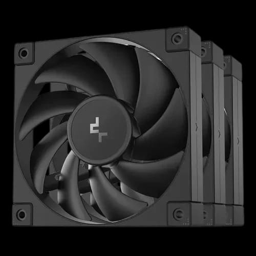 deepcool fd12 3 in 1 120mm case fan black non rgb