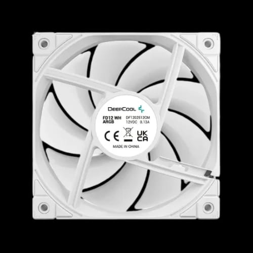 deepcool fd12 argb wh 3 in 1 120mm casing cooling fan 4