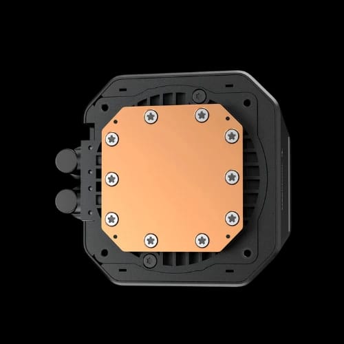 deepcool lm360 360mm argb liquid cpu cooler with display mount