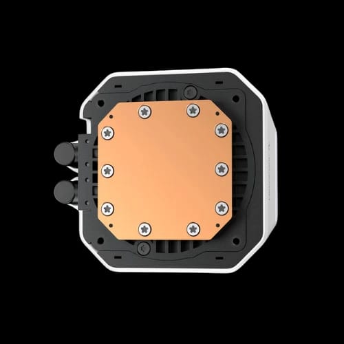 deepcool lm360 wh argb 360mm liquid cpu cooler with display pump