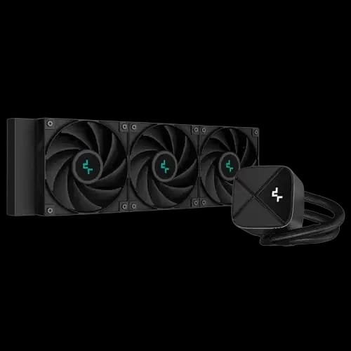 deepcool ls720s zero dark 360mm liquid cpu cooler blackpl750d 750w 80 plus bronze non modular power supply