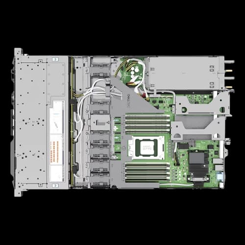 dell poweredge r6515 128 core 1u rack server view