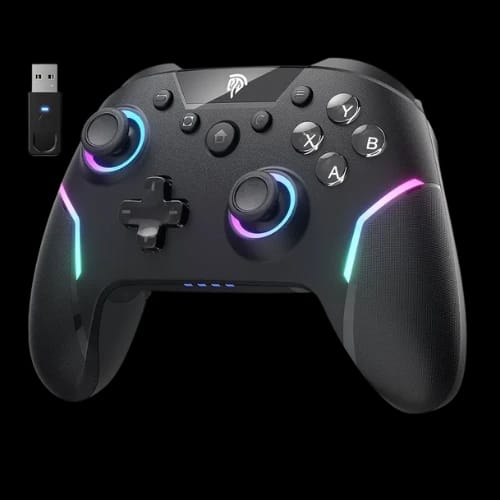 easysmx x20 multiplatform gaming controller with tigger lock and hall effect sensors black