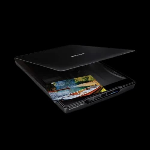 epson perfection v39 ii photo and document flatbed scanner left