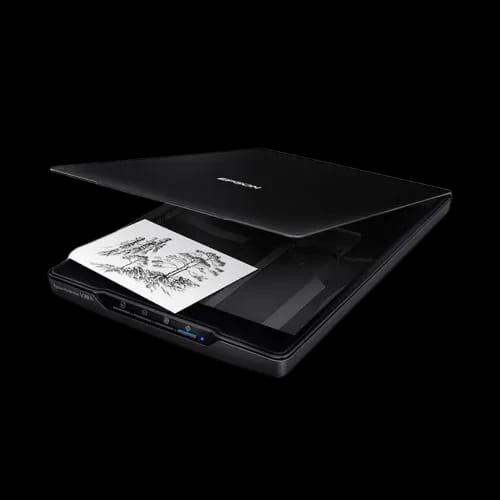 epson perfection v39 ii photo and document flatbed scanner open