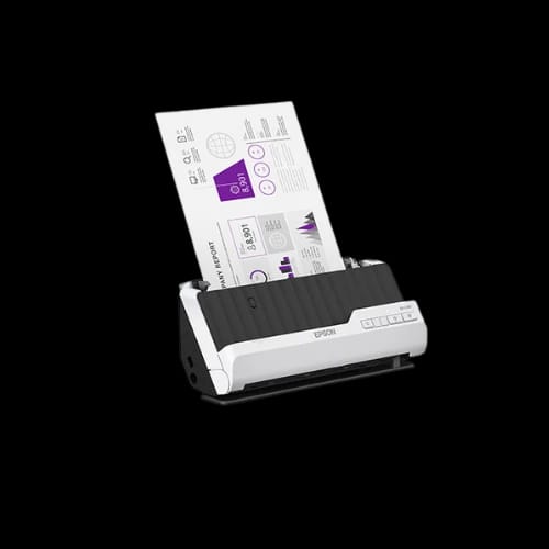 epson workforce ds c330 portable sheet fed document scanner left