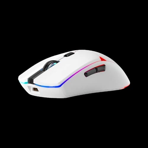 fantech crypto ii wg7v2 wireless gaming mouse white angle