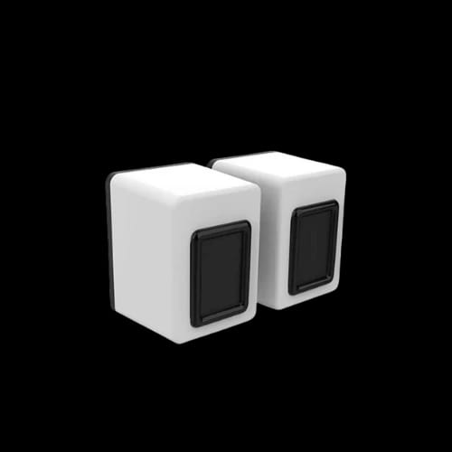 fantech gs203 beat space edition 2 0 white usb speaker 2