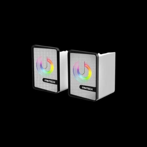 fantech gs203 beat space edition 2 0 white usb speaker