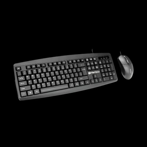 fantech km100 black wired keyboard mouse combo main
