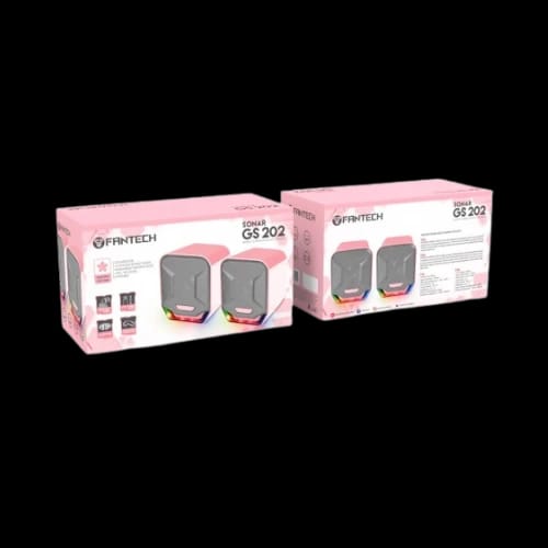 fantech sonar gs202 sakura edition usb 35mm gaming speaker with box