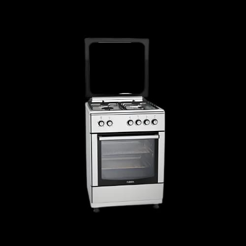 fiesta fo66g4 s standing gas oven 4 burners silver amin